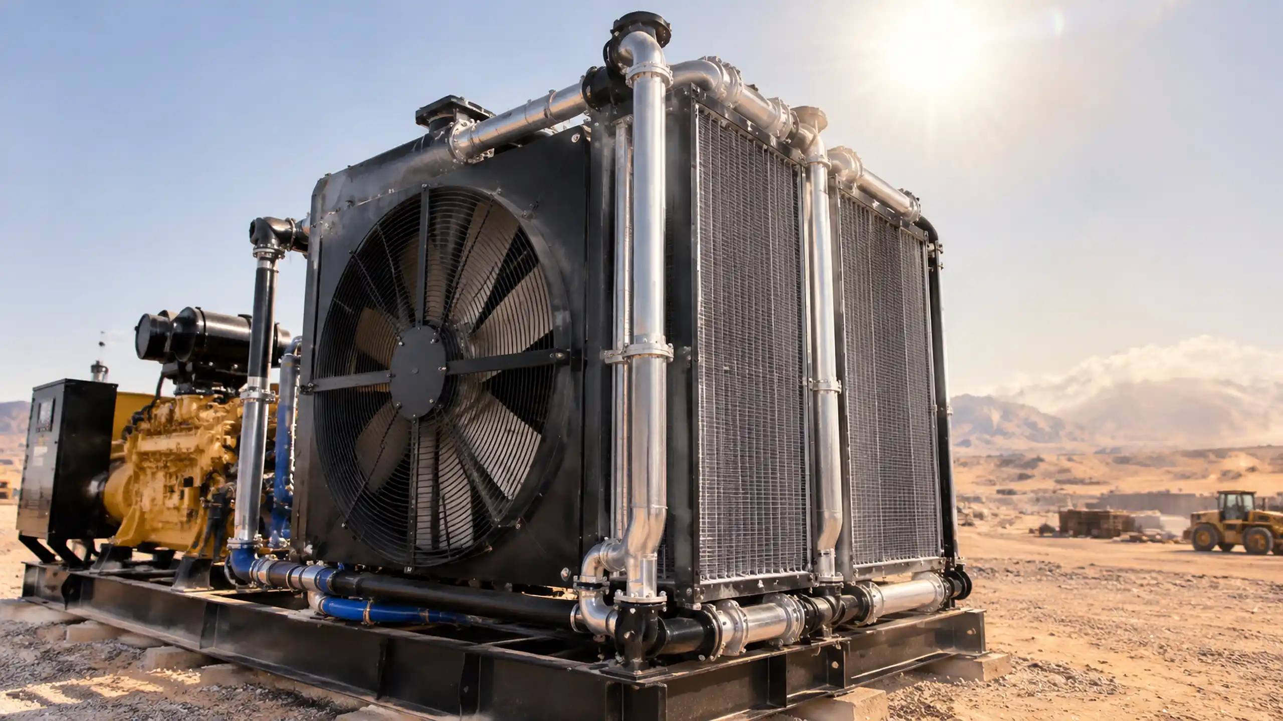 How to Design a 50°C High Ambient Radiator for a 2000kW Generator Set?